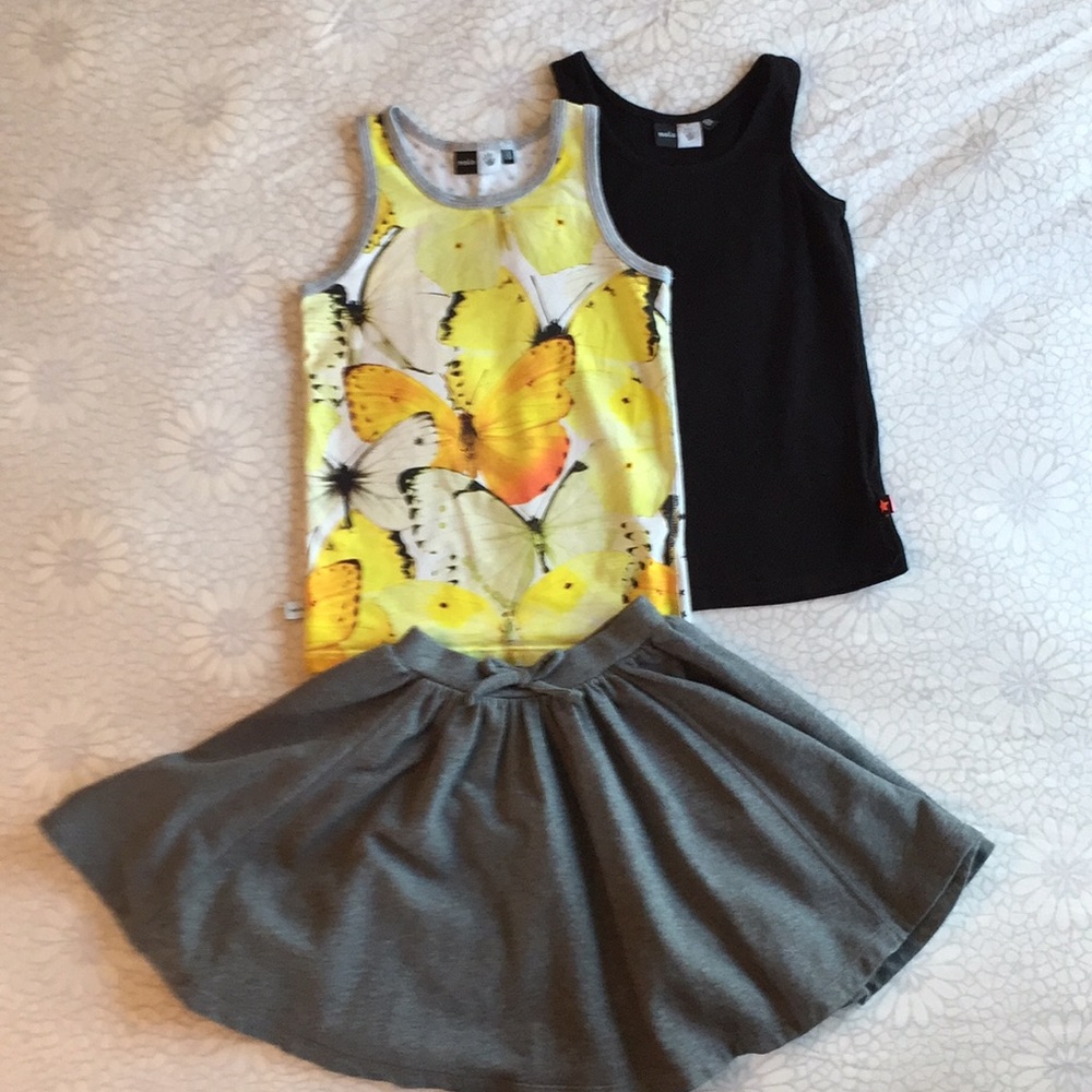 Girls Molo Tanks with Hanna Andersson Skirt BUNDLE